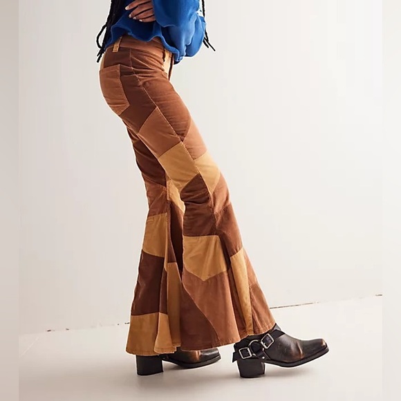 NWT We The Free No Boundaries Pieced Cord Jeans in Off the Grid - Picture 1 of 7